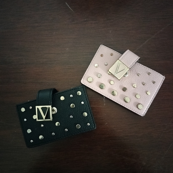 2 Victoria Secret debit/credit card holders/wallets. Pink and black - Picture 2 of 4